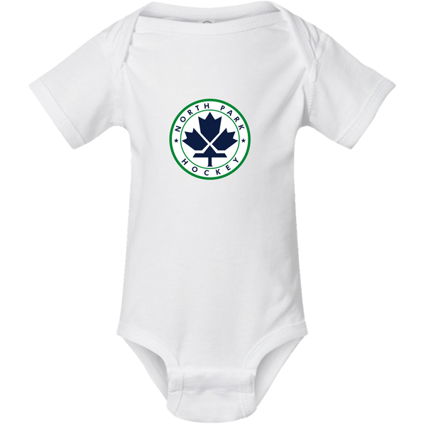 North Park Hockey Infant Short Sleeve Baby Rib Bodysuit