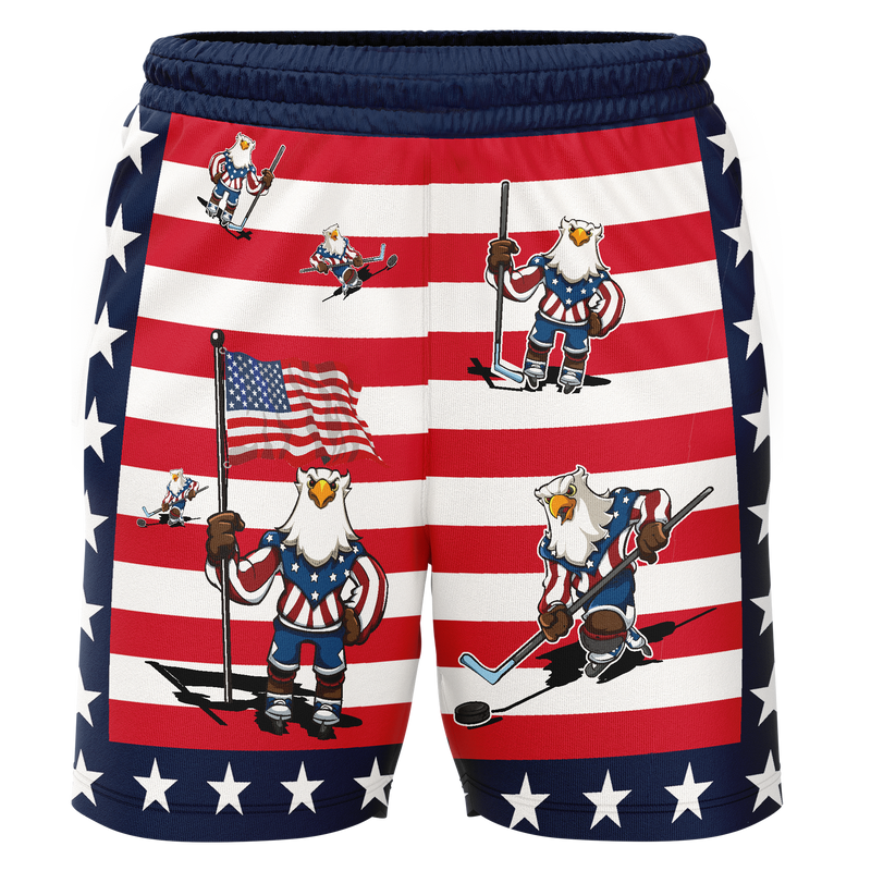 Wilmington Nighthawks American Eagle Adult Workout Wear Shorts