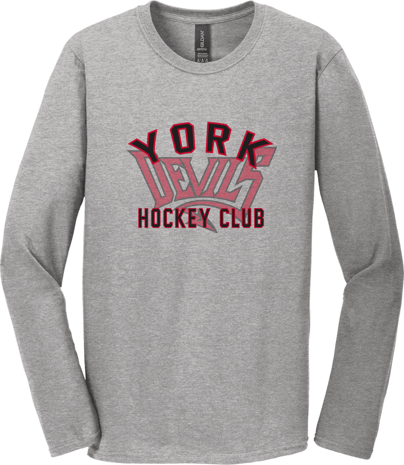 York Devils Softstyle Long Sleeve T-Shirt