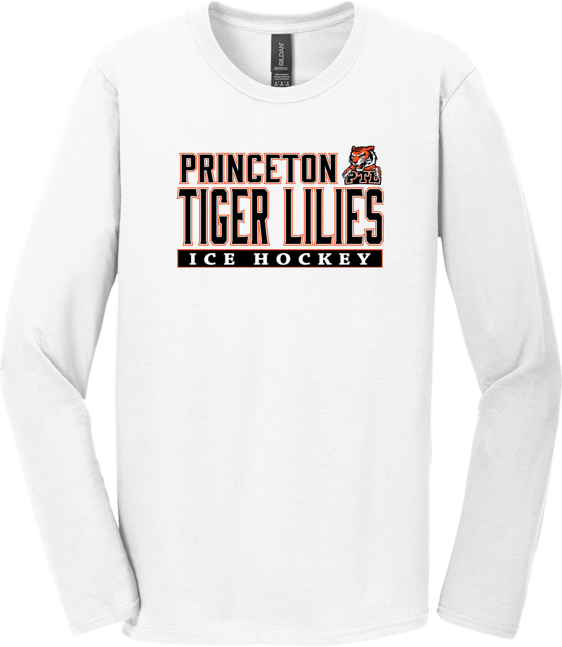 Princeton Tiger Lilies Softstyle Long Sleeve T-Shirt