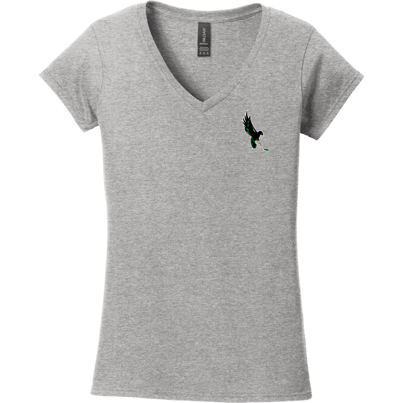 Wilmington Nighthawks Softstyle Ladies Fit V-Neck T-Shirt