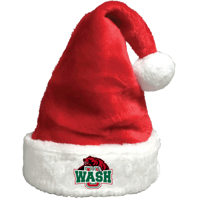 Wash U Plush Santa Hat