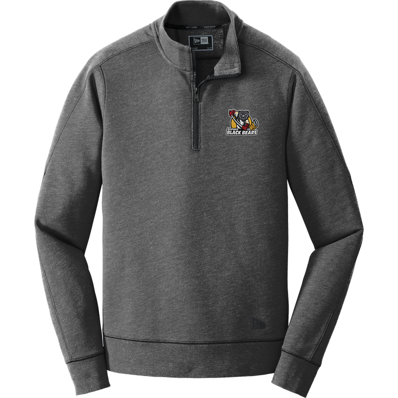 Dupage Black Bears New Era Tri-Blend Fleece 1/4-Zip Pullover