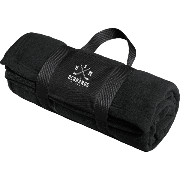 BSM Bernards Fleece Blanket with Carrying Strap