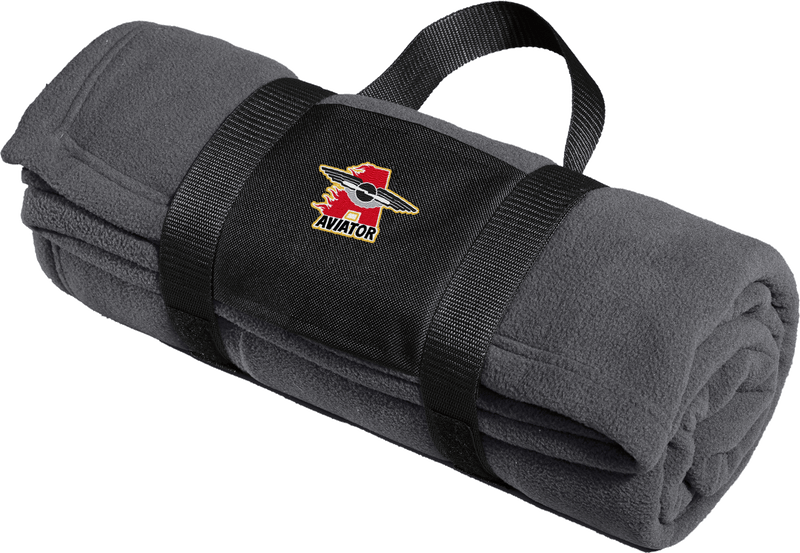 NY Aviators Fleece Blanket with Carrying Strap