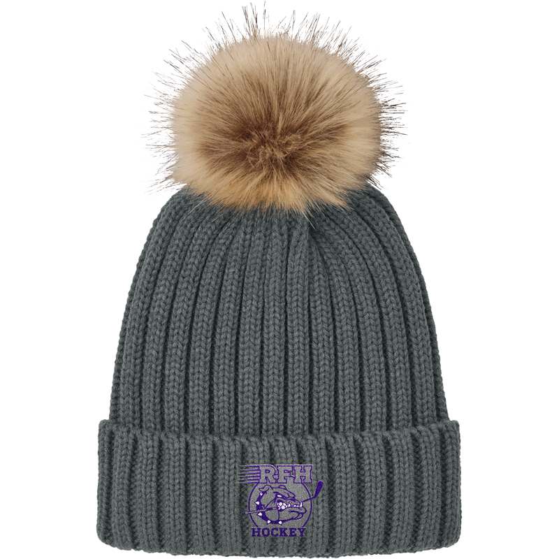 Rumson-Fair Haven Faux Fur Pom Beanie