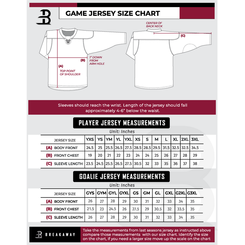 Seacoast Spartans Youth Goalie Sublimated Jersey