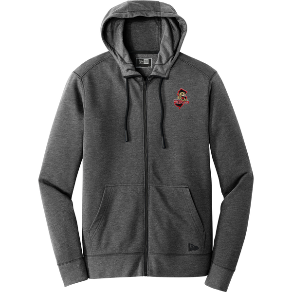 Jersey Shore Wildcats New Era Tri-Blend Fleece Full-Zip Hoodie