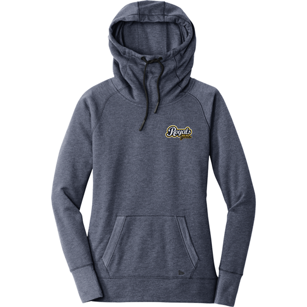 Royals Girls New Era Ladies Tri-Blend Fleece Pullover Hoodie