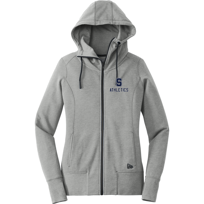 Midd South Athletics New Era Ladies Tri-Blend Fleece Full-Zip Hoodie