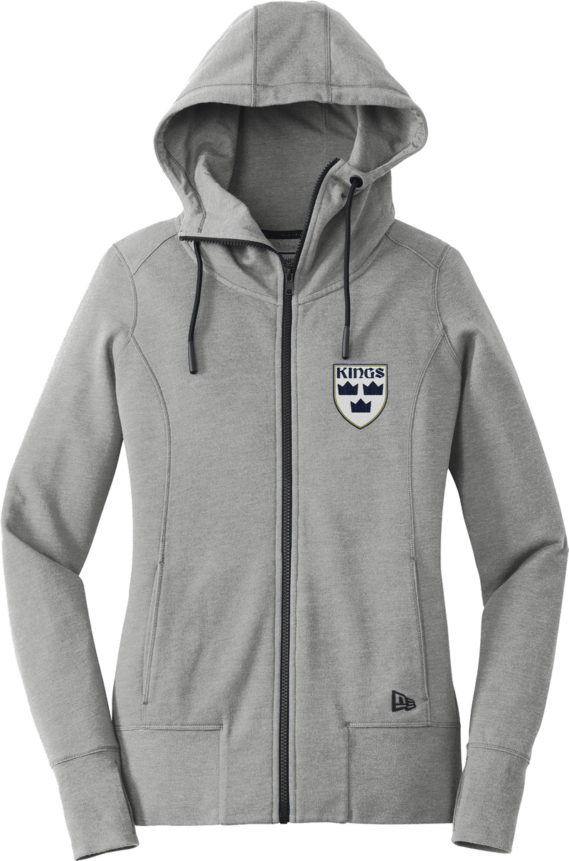 North Jersey Kings New Era Ladies Tri-Blend Fleece Full-Zip Hoodie