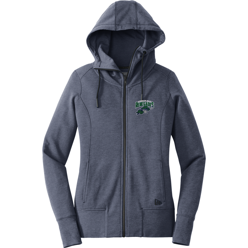 Kensington Valley Renegades New Era Ladies Tri-Blend Fleece Full-Zip Hoodie