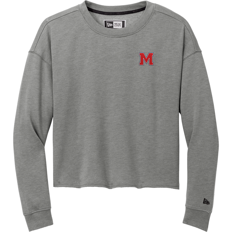 Mount St. Charles New Era Ladies Tri-Blend Fleece Crop Crew