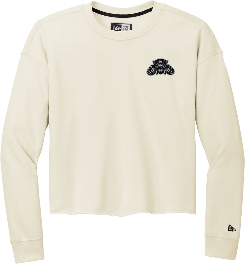 Igloo Jaguars New Era Ladies Tri-Blend Fleece Crop Crew