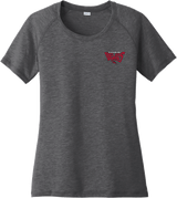 York Devils Ladies PosiCharge Tri-Blend Wicking Scoop Neck Raglan Tee