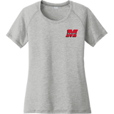 Team Maryland Ladies PosiCharge Tri-Blend Wicking Scoop Neck Raglan Tee