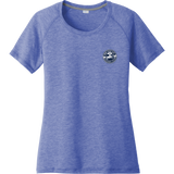 NYC Hockey Club Ladies PosiCharge Tri-Blend Wicking Scoop Neck Raglan Tee