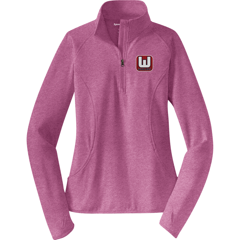 CT Whalers Tier 1 Ladies Sport-Wick Stretch 1/4-Zip Pullover