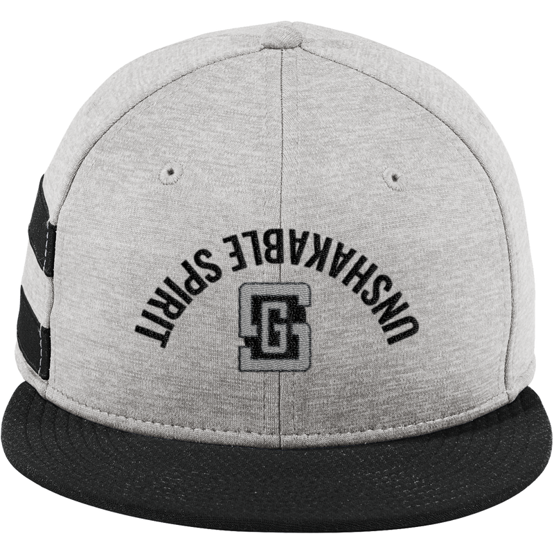 Gregory Schaefer New Era Shadow Heather Striped Flat Bill Snapback Cap