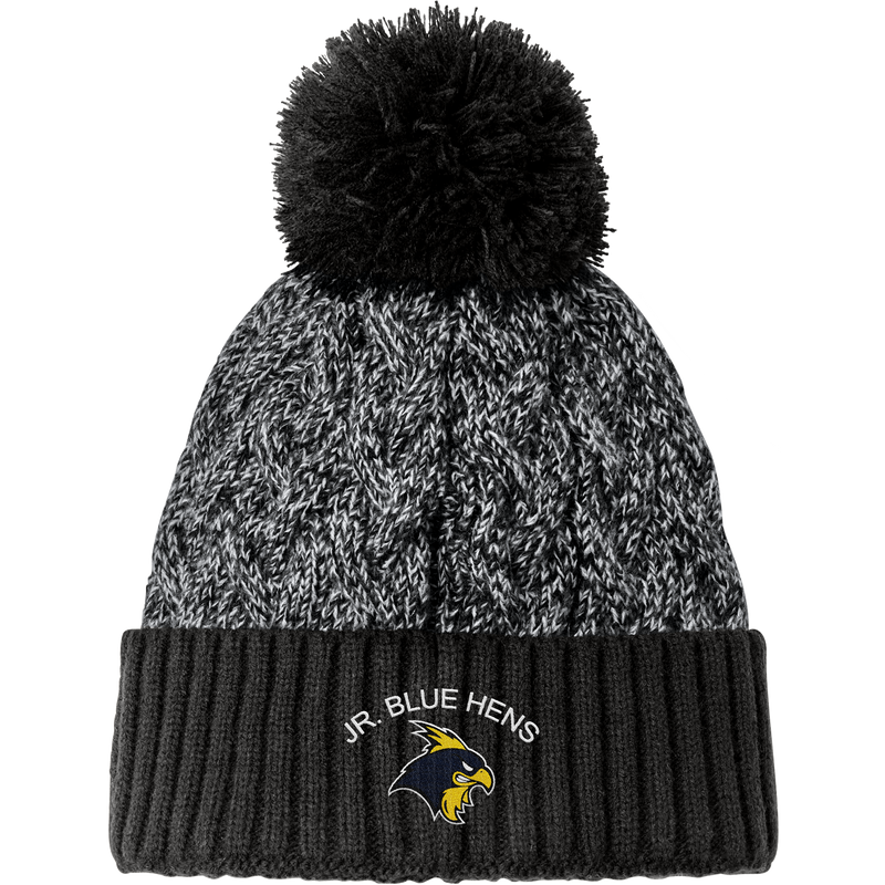 Delaware Jr. Blue Hens New Era Marled Knit Pom Beanie