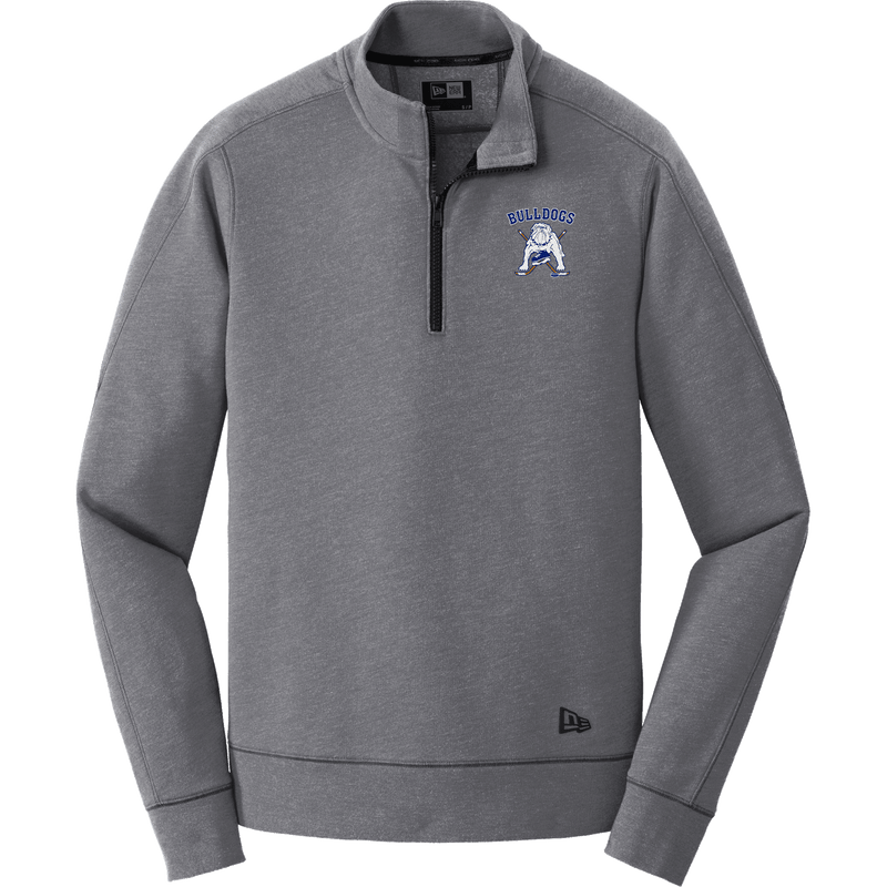 Chicago Bulldogs New Era Tri-Blend Fleece 1/4-Zip Pullover