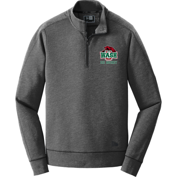 Wash U New Era Tri-Blend Fleece 1/4-Zip Pullover