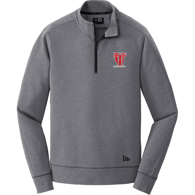 University of Tampa New Era Tri-Blend Fleece 1/4-Zip Pullover