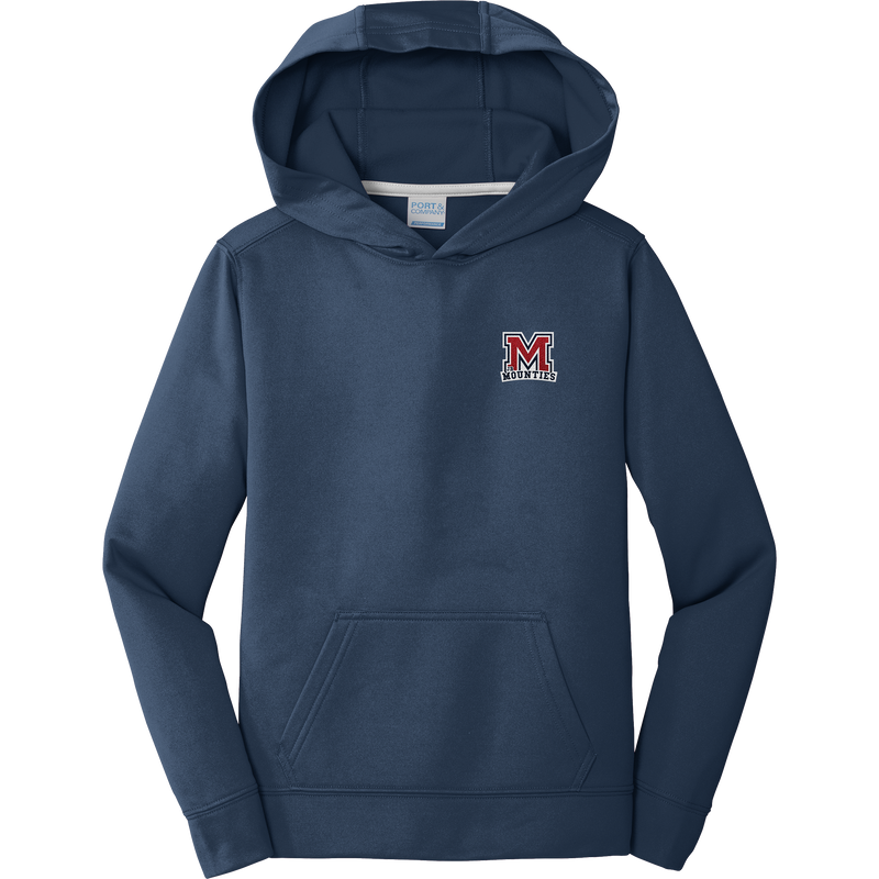 Jr. Mounties Youth Performance Fleece Pullover Hooded Sweatshirt