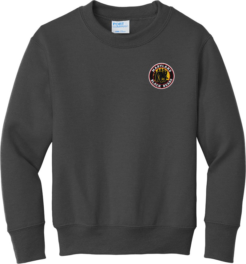 Maryland Black Bears Youth Core Fleece Crewneck Sweatshirt