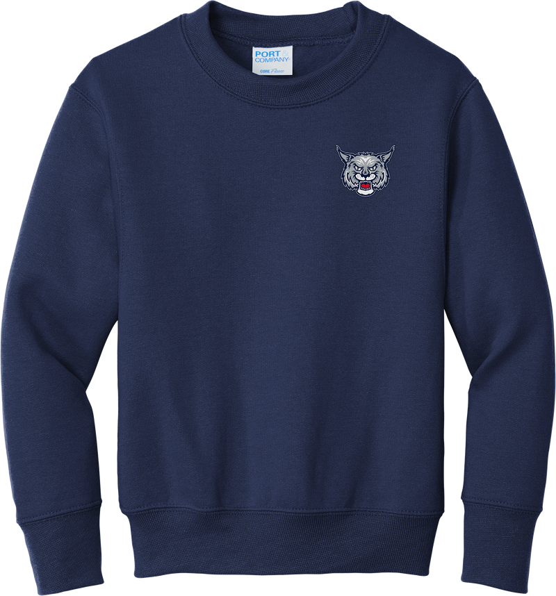 CT Bobcats Youth Core Fleece Crewneck Sweatshirt