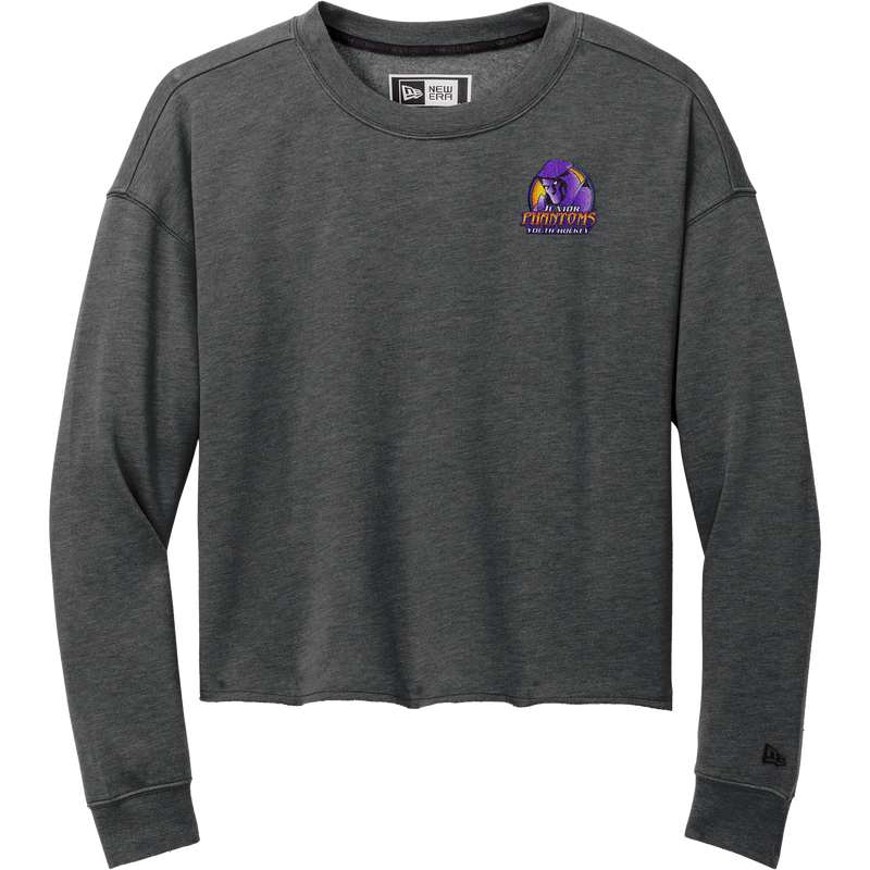 Jr. Phantoms New Era Ladies Tri-Blend Fleece Crop Crew