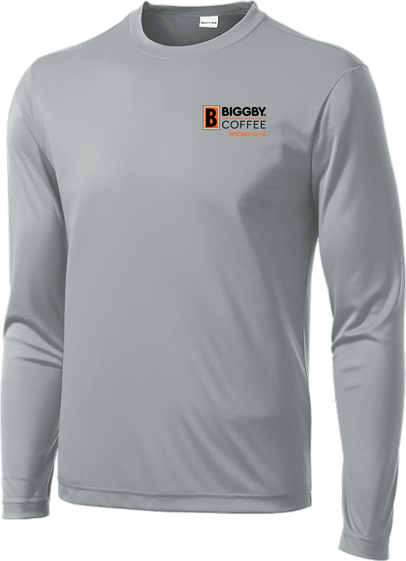 Biggby Coffee Hockey Club Long Sleeve PosiCharge Competitor Tee