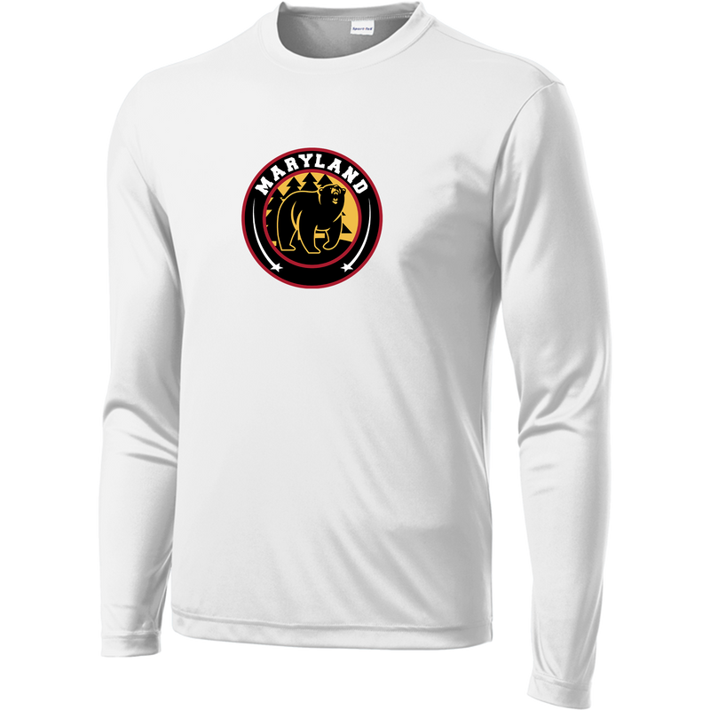 Maryland Black Bears Long Sleeve PosiCharge Competitor Tee