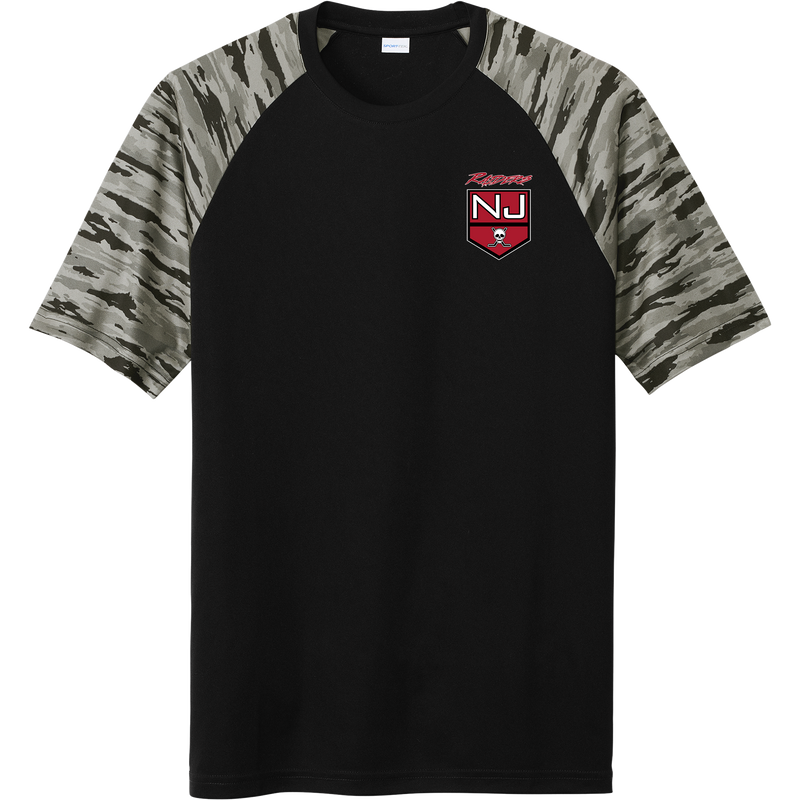 NJ Raiders Drift Camo Colorblock Tee