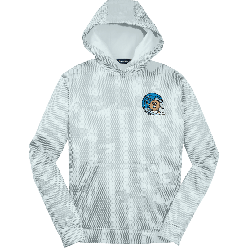 BagelEddi's Youth Sport-Wick CamoHex Fleece Hooded Pullover