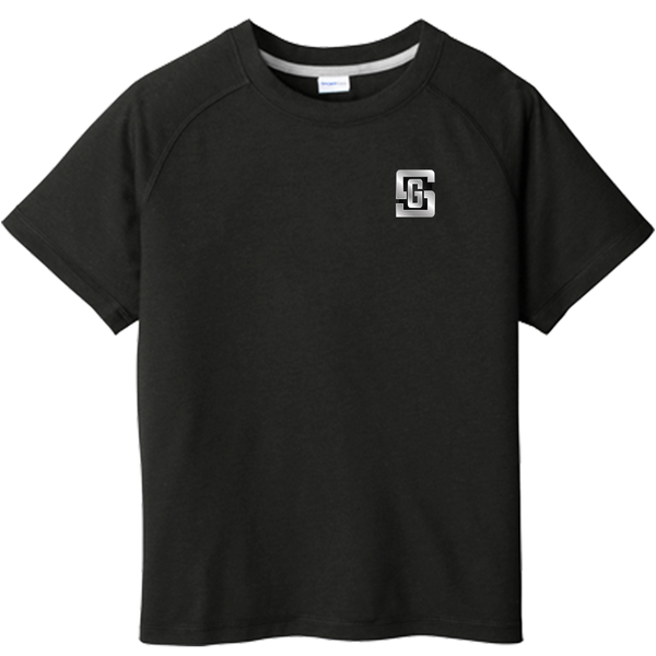 Gregory Schaefer Youth PosiCharge Tri-Blend Wicking Raglan Tee