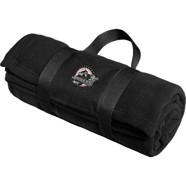 Allegheny Badgers Fleece Blanket with Carrying Strap