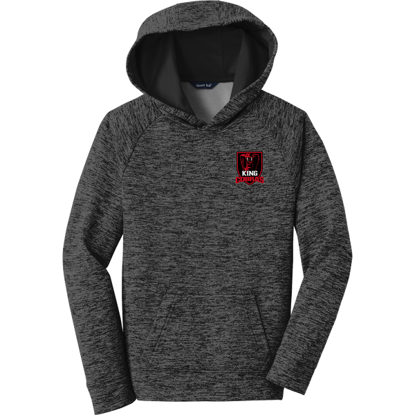 King Cobras Youth PosiCharge Electric Heather Fleece Hooded Pullover